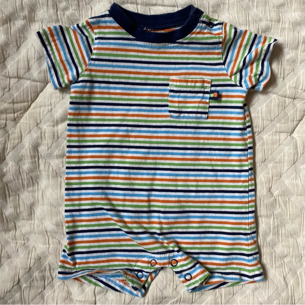 Carter’s Colorful Stripe Short Sleeve Romper
